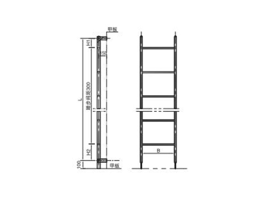 不锈钢直梯 STAINLESS STEEL VERTICAL LADDER