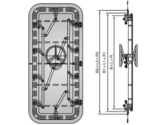 钢质耐压水密门 STEEL PRESSURE RESISTANT WATERTIGHT DOOR
